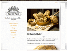 Tablet Screenshot of barefootbreads.com